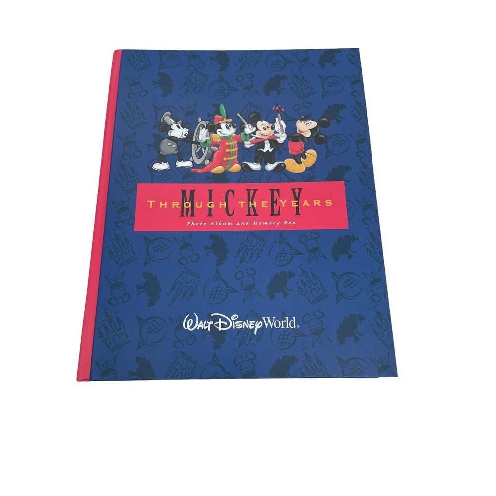 Mickey Through the Years Photo Album Memory Box Journal Autographs Disney Parks